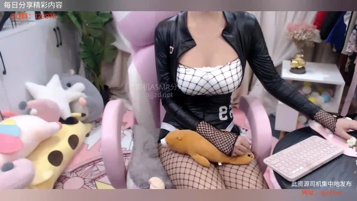 白鹿姬ASMR视频在线播放：无声之皮衣网袜助眠体验