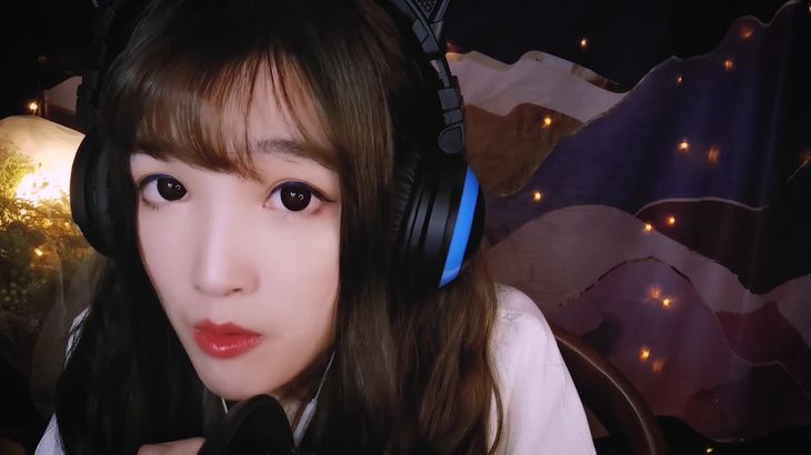 少寒Shine ASMR咀嚼音视频在线播放：巧克力坚果小馒头触发音助眠