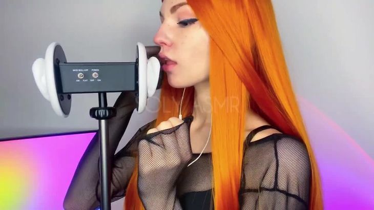 MOOD ASMR高颜值俄罗斯主播助眠视频在线播放 | 舔耳触发音盛宴