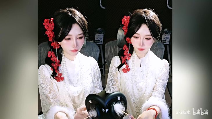 aki秋水ASMR孔雀鱼采耳视觉触发哄睡视频在线播放