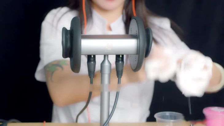 ASMR小萌在线播放：十月会员护士角色扮演助眠视频，颅内高潮触发音疗愈