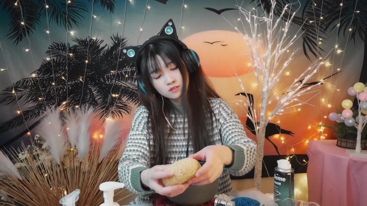 少寒Shine ASMR助眠视频在线观看 | 猫耳耳机治愈系哄睡直播精选