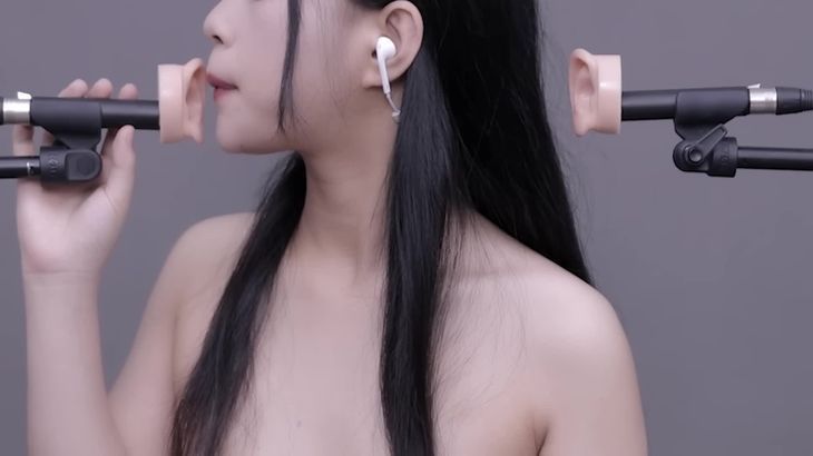 晓美ASMR在线播放：舔耳口腔音弹舌按摩助眠视频_沉浸式无人声甜耳掏耳