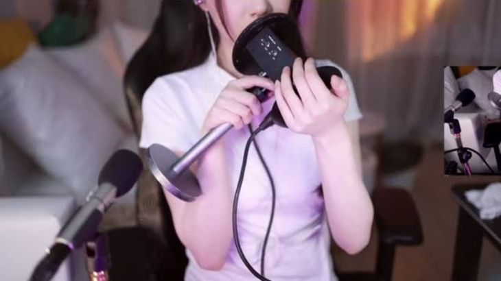 轩子巨二兔ASMR在线播放：耳语舔耳助眠视频高清视听