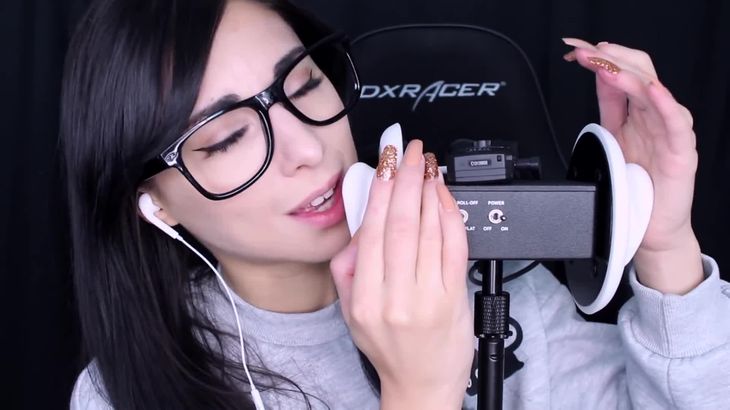 ASMR主播耳语莉莎在线播放：3Dio耳部触发助眠视频，沉浸式颅内高潮体验