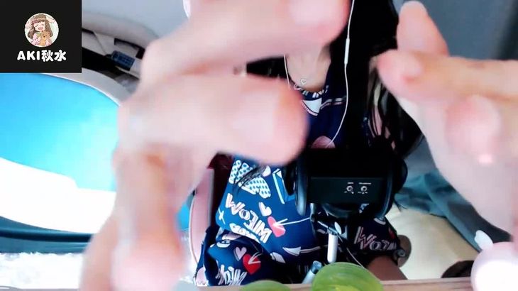 Aki秋水ASMR在线播放：沉浸式芦荟胶按摩与黏糊手势催眠视频